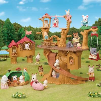 Figurine miniature SYLVANIAN FAMILIES - La tyrolienne des bébés - Henry le bébé lapin crème