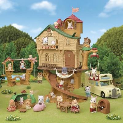 Figurine miniature SYLVANIAN FAMILIES - La tyrolienne des bébés - Henry le bébé lapin crème