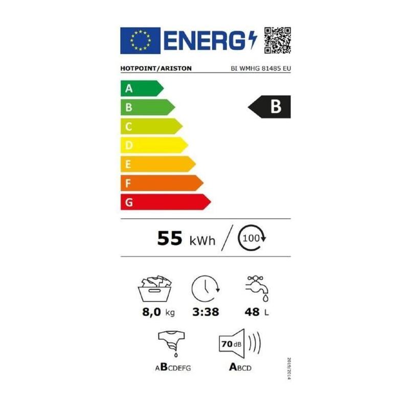 Lave-linge encastrable Hotpoint BIWMHG81485EU: performant et compact