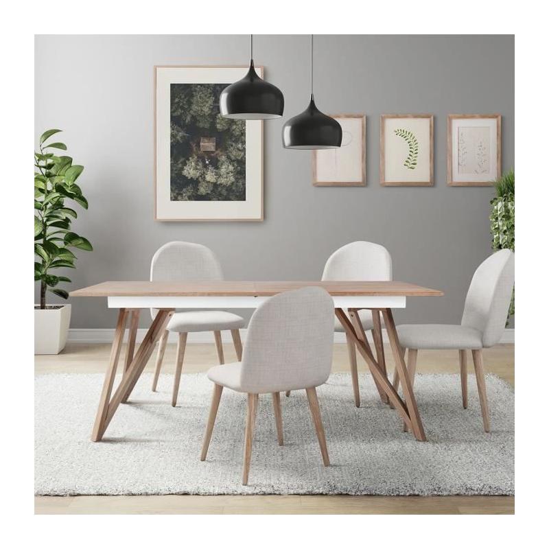 Table à manger extensible style scandinave - Sawyer L180 / 220 cm