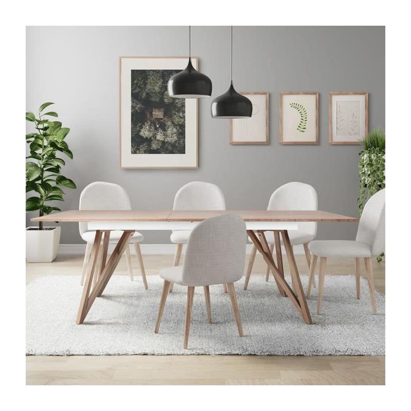 Table à manger extensible style scandinave - Sawyer L180 / 220 cm