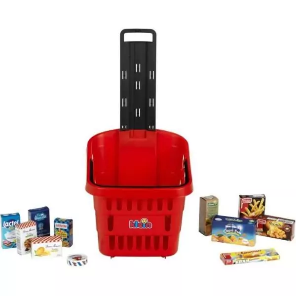 Panier de courses a roulettes garni My Market - KLEIN - 7256 - Des 2 ans