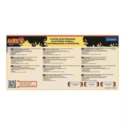Flipper électronique de table Naruto: sons, lumières et affichage score