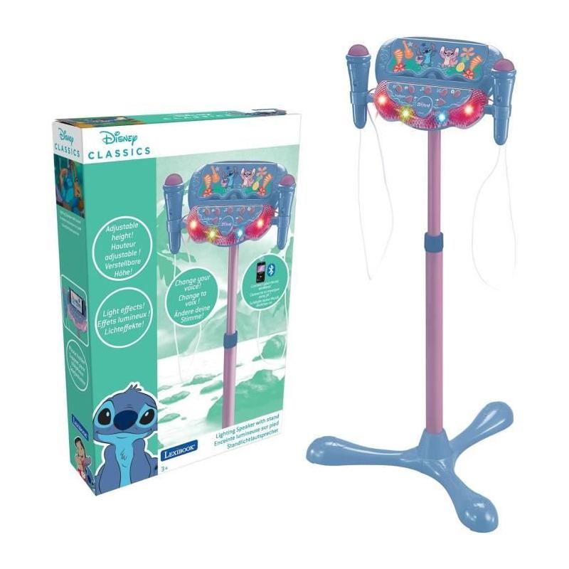 Microphone Stitch sur pied avec enceinte, 2 Micros et Effets - MICRO KARAOKE ENFANT