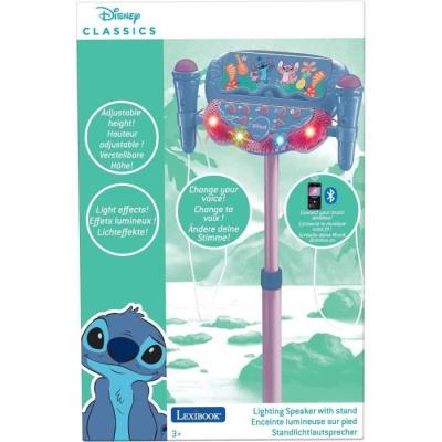 Microphone Stitch sur pied avec enceinte, 2 Micros et Effets - MICRO KARAOKE ENFANT