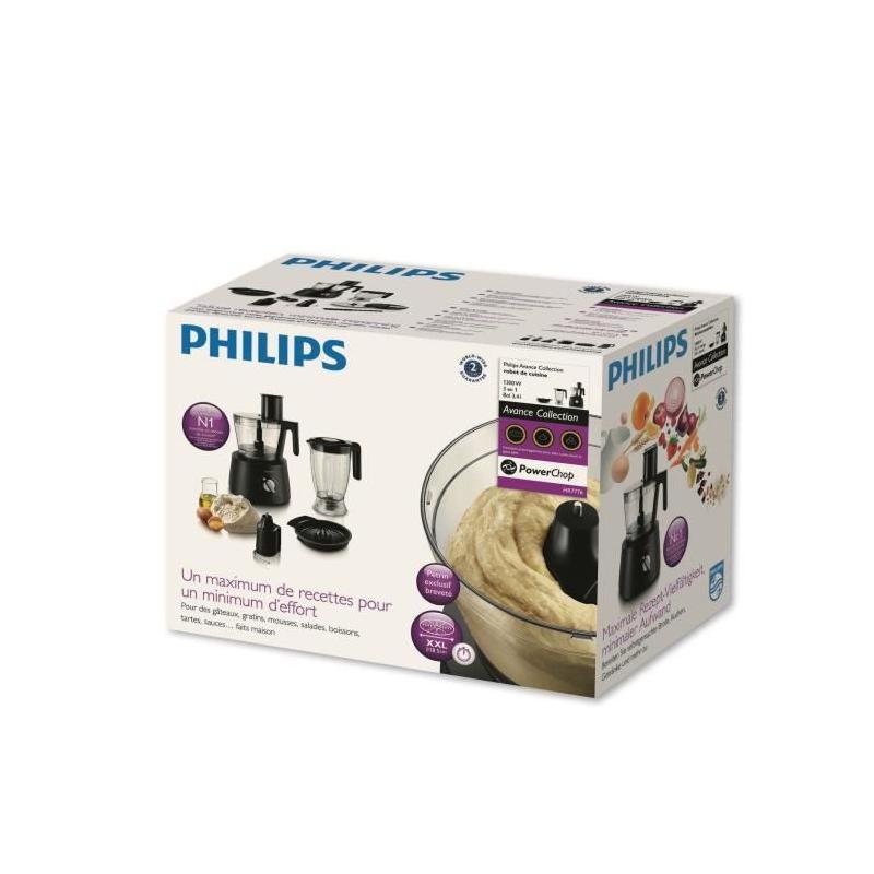 Robot de cuisine PHILIPS HR7776/90: Compact 3-en-1, 1 300W! ?