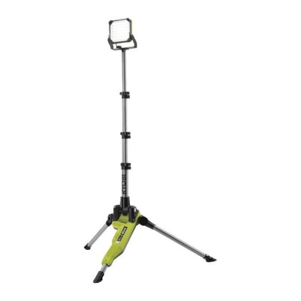 RYOBI - Projecteur LED sur trépied 18V ONE+ - 3 intensités : 2 700 / 1 000 / 500 Lumens - trépied ajustable jusqu'a 1,7 m - R