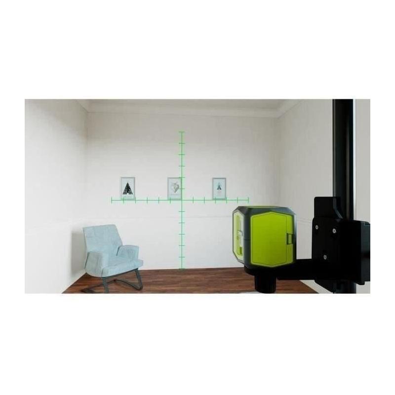 Niveau laser vert RYOBI 15m - Précision +/- 0,5mm