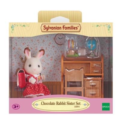 Bureau enfant Sylvanian Families Soeur Lapin Chocolat - Accessoires