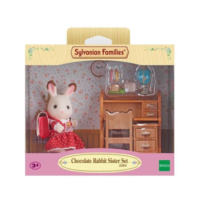 Bureau enfant Sylvanian Families Soeur Lapin Chocolat - Accessoires