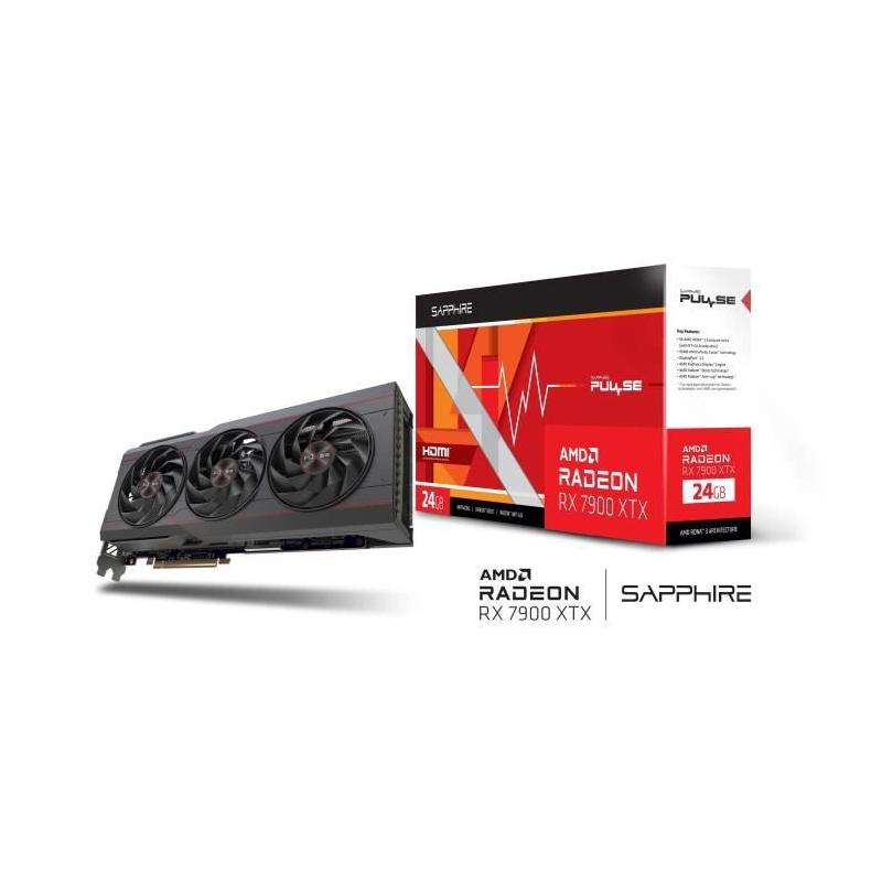 Carte graphique gaming SAPPHIRE Pulse AMD Radeon RX 7900 XTX 24GB - Performances ultimes !