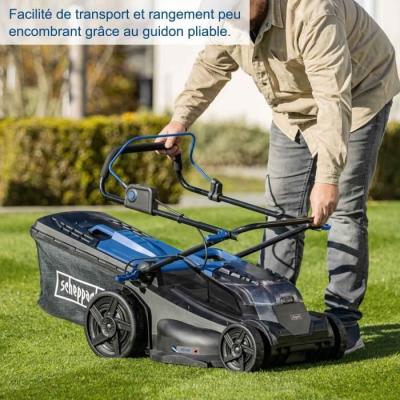 Tondeuse sans fil 43cm + mulching + ramassage - SCHEPPACH 20V IXES