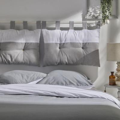Tete de lit - CHARME Chambray x Slub Capucine - 45 x 70 cm
