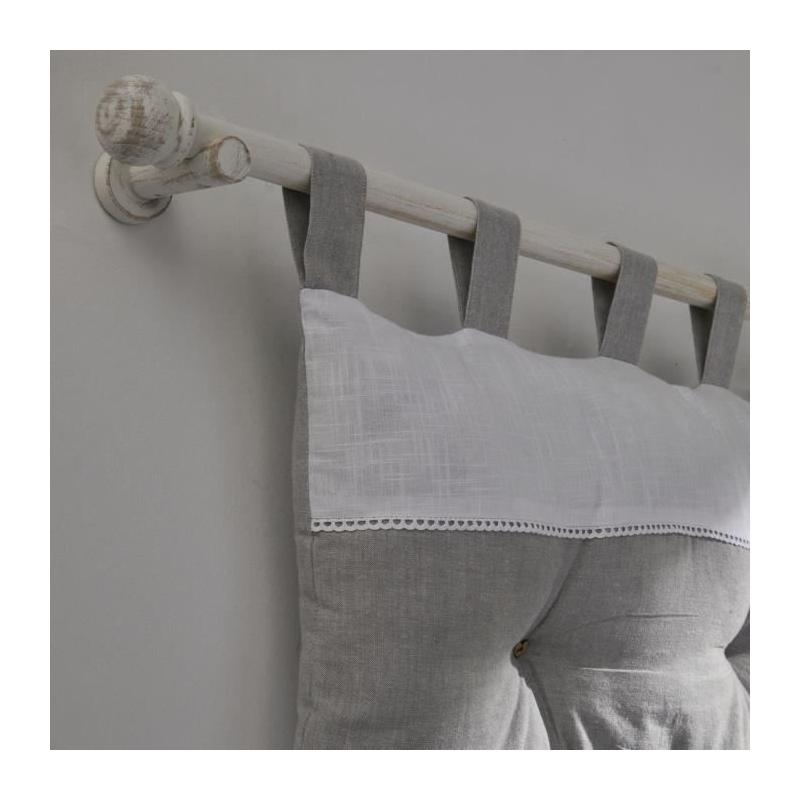 Tete de lit - CHARME Chambray x Slub Capucine - 45 x 70 cm