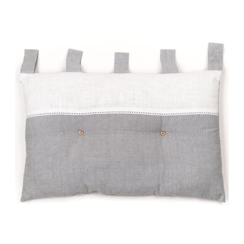 Tete de lit - CHARME Chambray x Slub Capucine - 45 x 70 cm