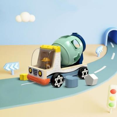 Véhicule de chantier : jeu éducatif tri couleurs/formes, 2 ans