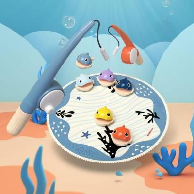 Attrape les Poissons: jeu éducatif 2 ans, 6 poissons magnétiques, 2 cannes à pêche
