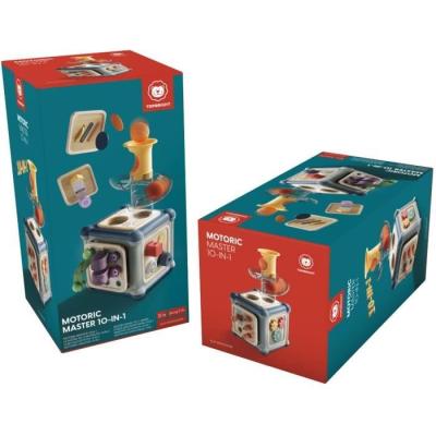 Cube d'activités 10-en-1 en bois pour enfants de 12 mois et plus