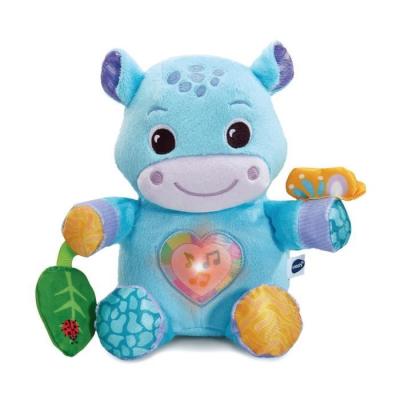 Doudou interactif VTECH THÉO, MON HIPPO CALIN (BOUTEILLES PLASTIQUE RECYCLÉES)