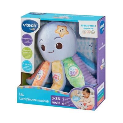 Doudou musical VTECH Lila la Pieuvre : jouet enchanteur