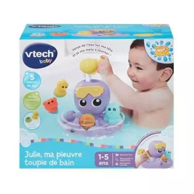 Découvrez VTECH JULIE, la pieuvre tourbillon de bain pour bébé