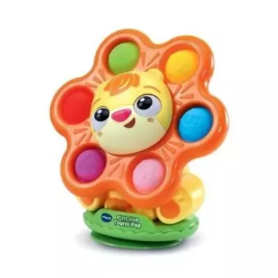 Découvrez le VTECH P'TIT LION TOURNI POP en plastique recyclé!