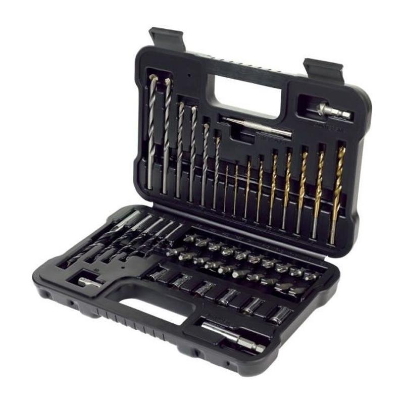 Coffret de perçage et vissage BLACK+DECKER - 50 accessoires titanium