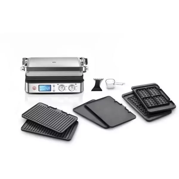 Grill multifonctions - BRAUN - Multi Pro 9 - 2000 W - 3 positions de chauffe - Noir / Acier