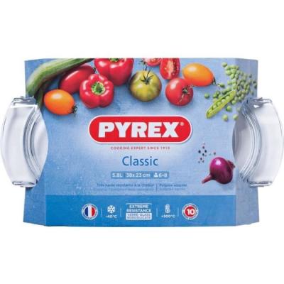 Plat pour four Ovale en verre borosilicate - 38 x 23 cm