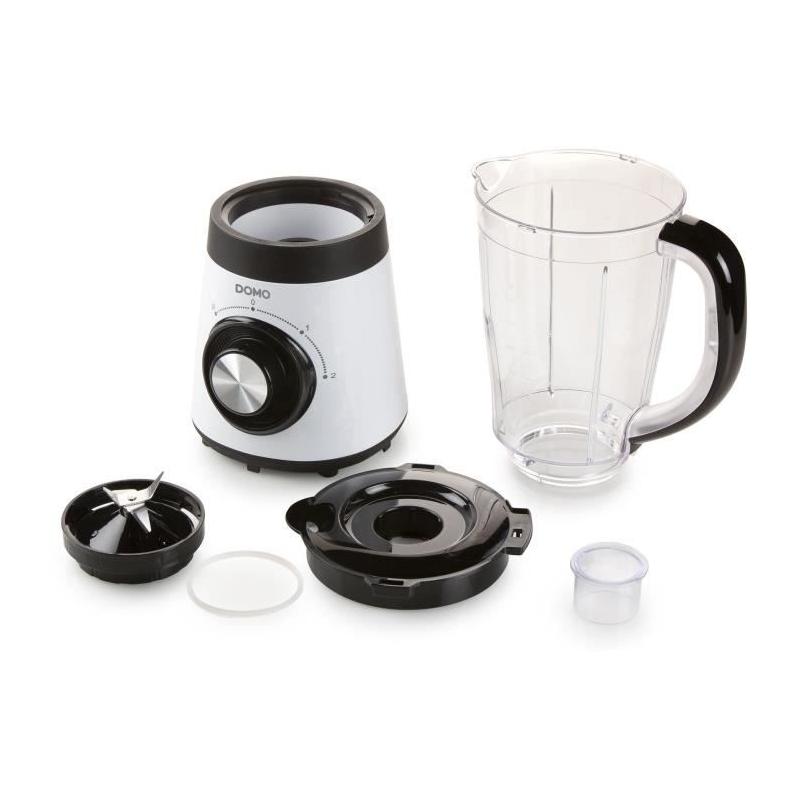 Blender DOMO DO9203BL - Puissant mixeur 500W - Pichet 1,5L Gris
