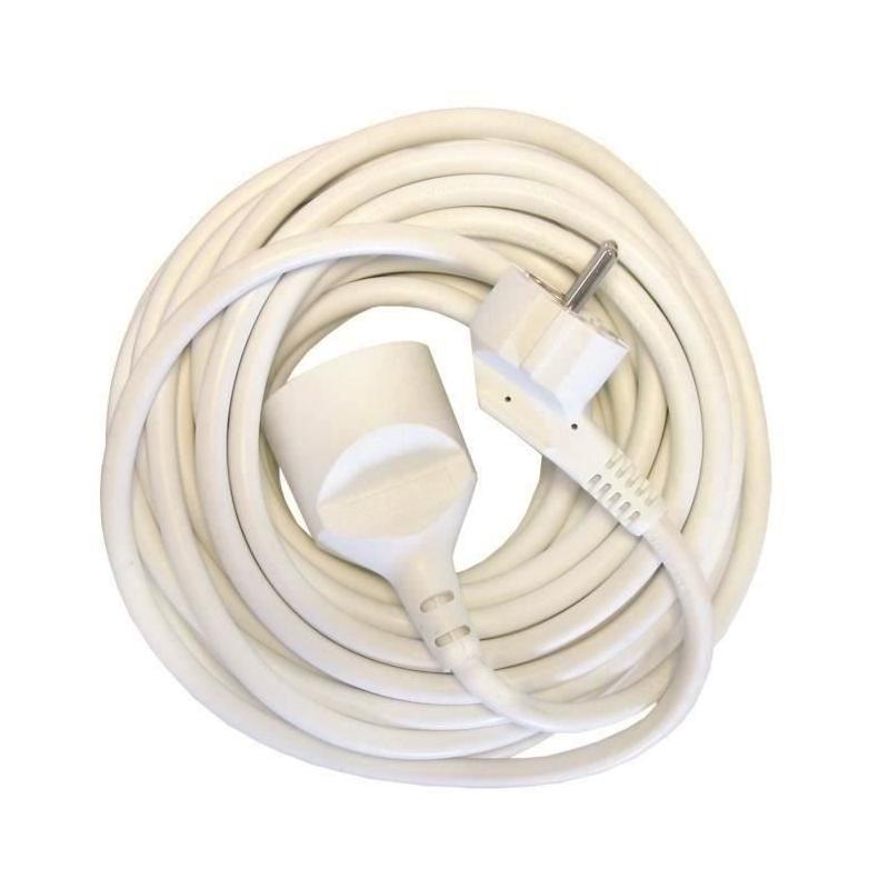 CHACON Rallonge électrique 1,5 m blanc - 3x1,5 mm2