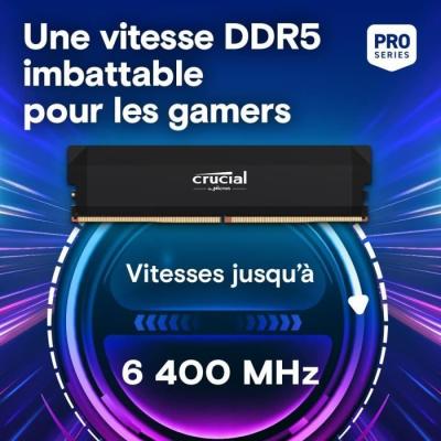 Boostez vos performances avec le kit 32Go Crucial DDR5 6400MHz