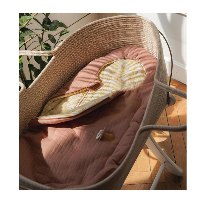 DOMIVA - Couffin tressé Honey Moon Ecru - Confort et élégance pour bébé