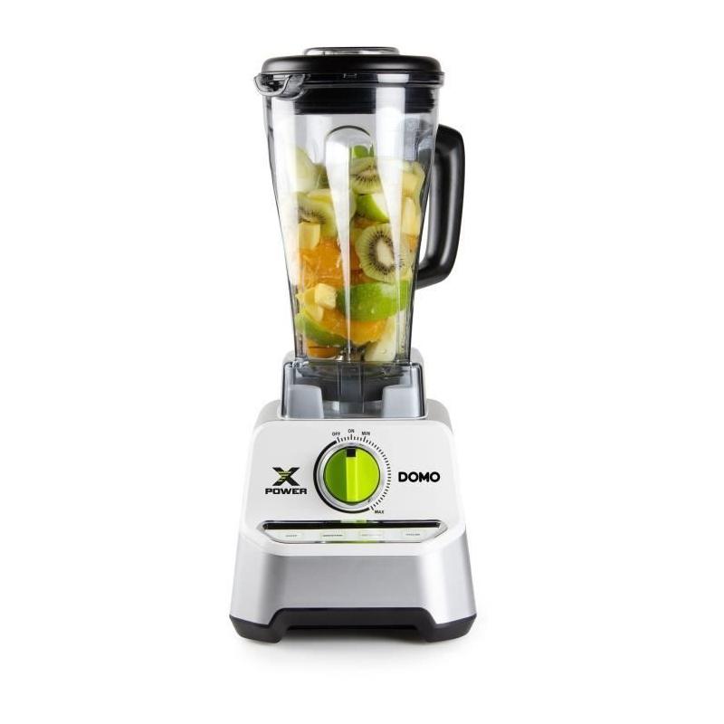 Mélangeur puissant XPOWER DOMO - 1500 W - 2 L - Gris