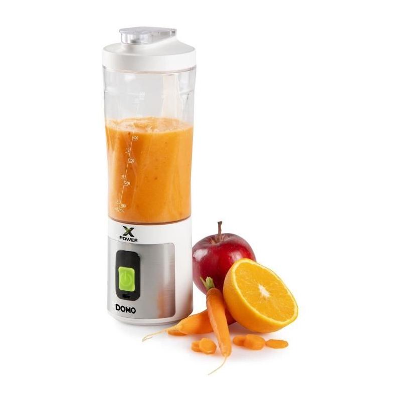 Mélangeur portable sans fil DOMO DO752BL - 120 W - Blanc