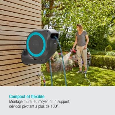 Dévidoir Mural Automatique 15m - Pour un Jardin bien Rangé
