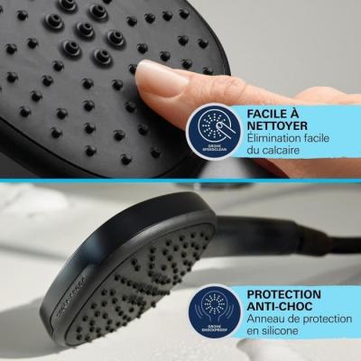 Pommeau de douche GROHE Vitalio Comfort 110 - 2 jets - Noir
