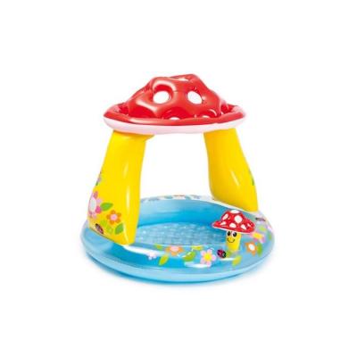 Piscine gonflable enfant INTEX - Pataugeoire champignon - Jeu d'eau amusant