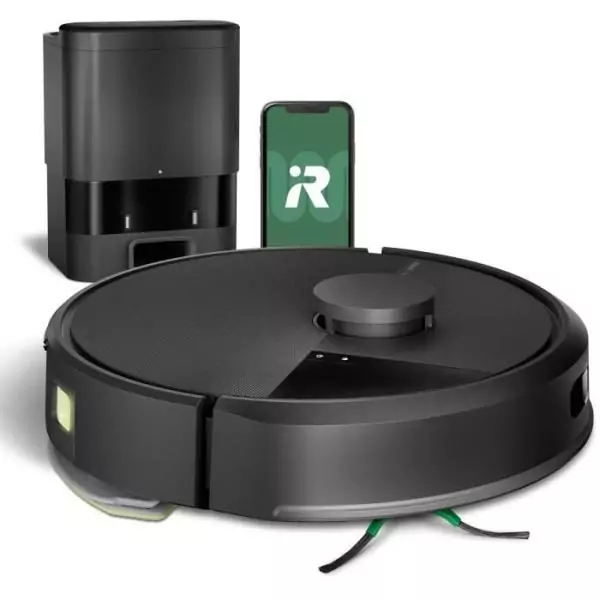 iRobot Roomba 105 Combo+Autoempty Dock - Robot Aspirateur Laveur 2en1 - Aspiration de 7KPa - Navigation LiDAR