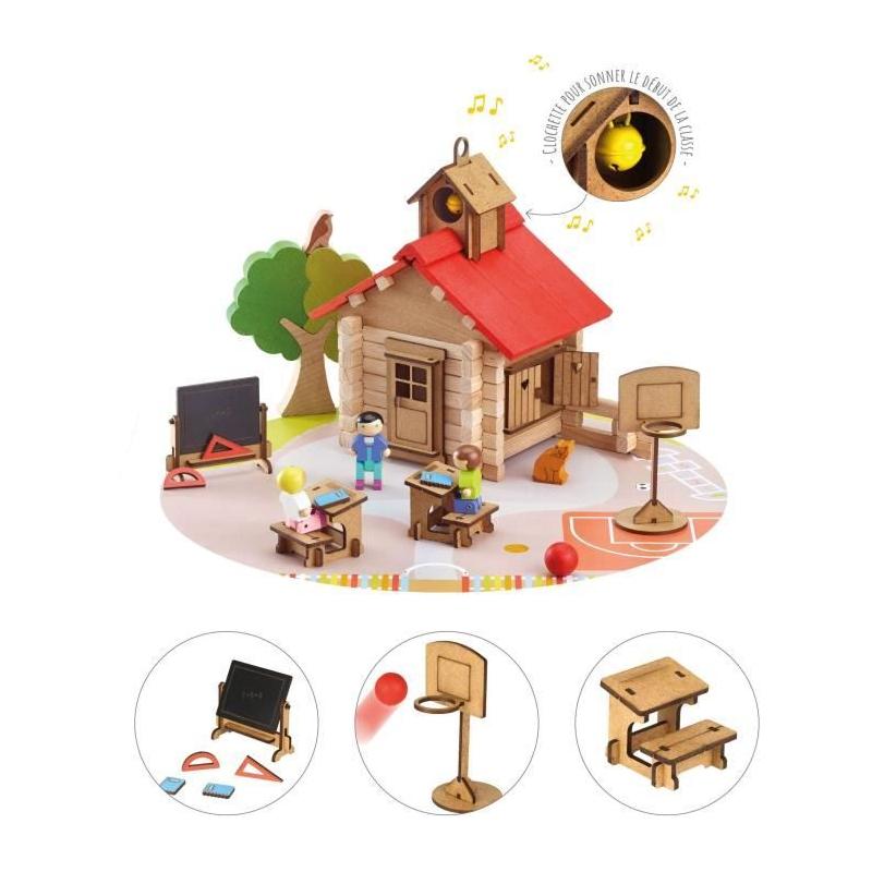 Construisez votre village avec ce jeu de 125 pièces JEUJURA !