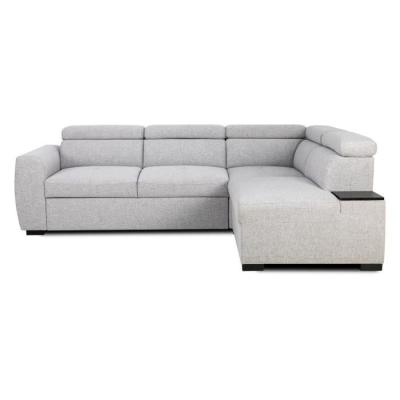 Canapé d'angle convertible réversible 4/5 places KELIO Gris