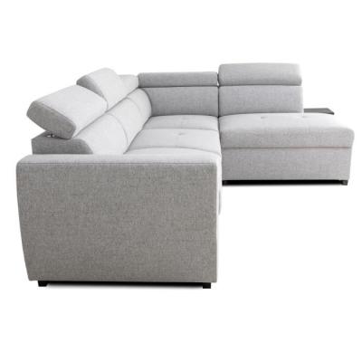 Canapé d'angle convertible réversible 4/5 places KELIO Gris