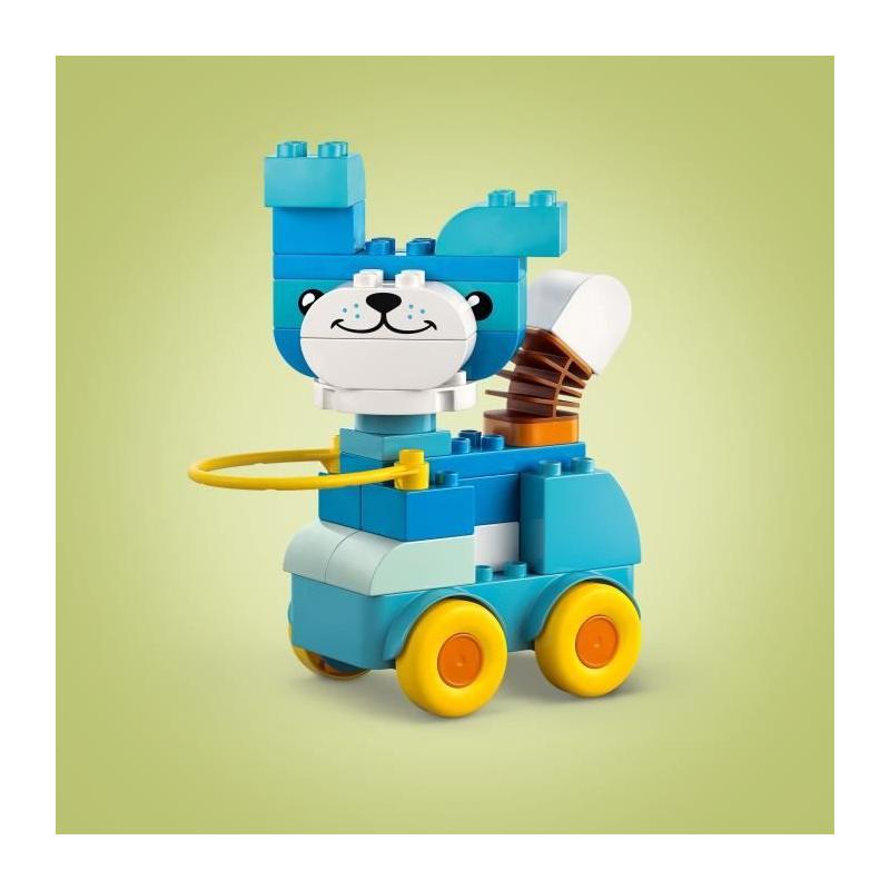 LEGO DUPLO Ma Ville 10448: Animaux Sur Roues 3-En-1 pour les Tout-Petits