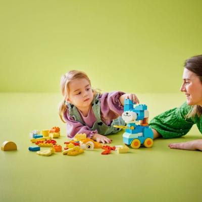 LEGO DUPLO Ma Ville 10448: Animaux Sur Roues 3-En-1 pour les Tout-Petits