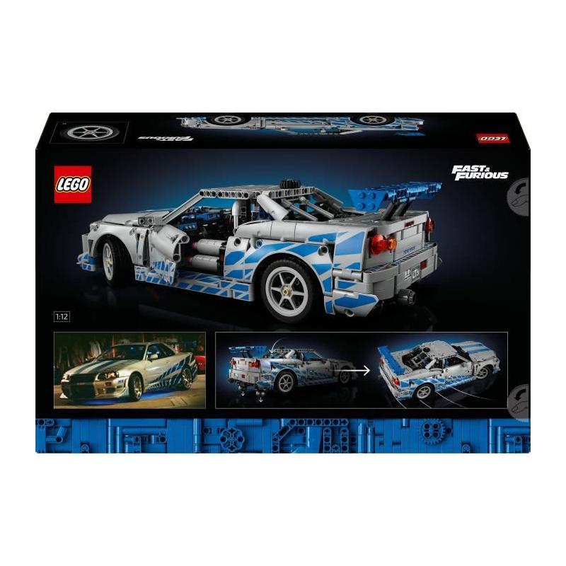 LEGO Technic 42210 Voiture Nissan Skyline GT-R (R34) 2 Fast 2 Furious - Pour les passionnés de construction