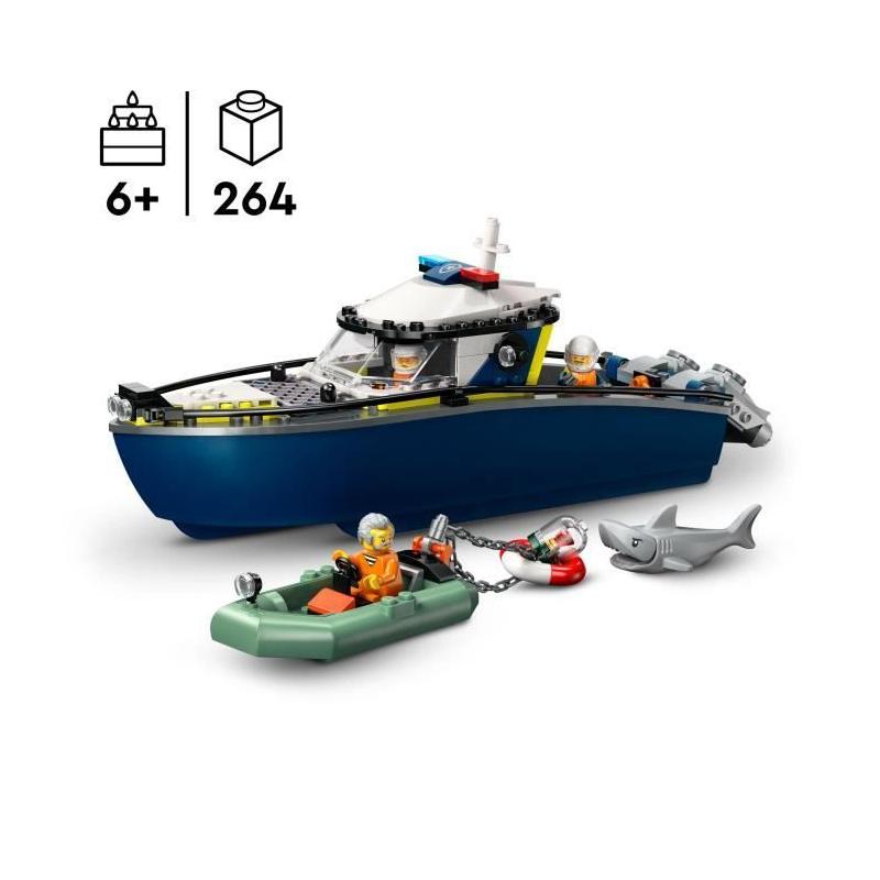 LEGO City 60456: Course-Poursuite en Bateau de Police!