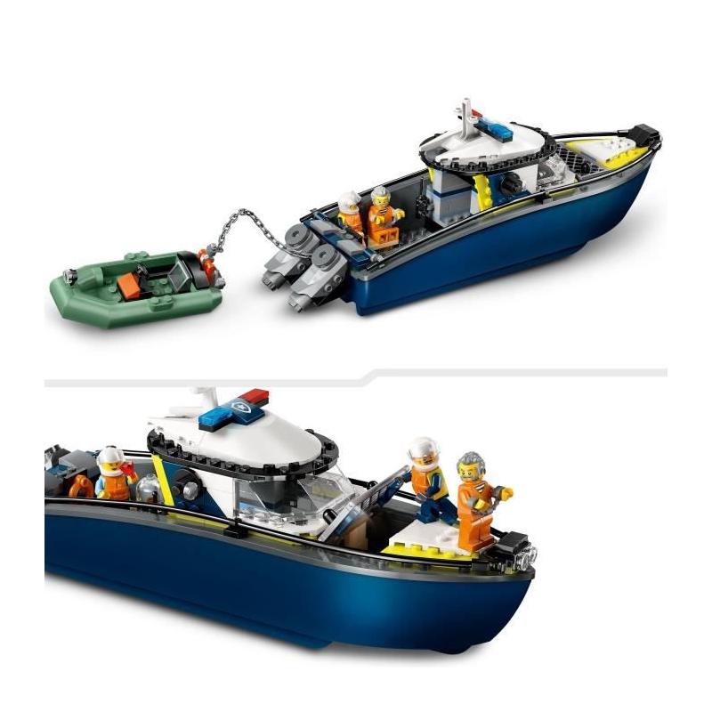 LEGO City 60456: Course-Poursuite en Bateau de Police!
