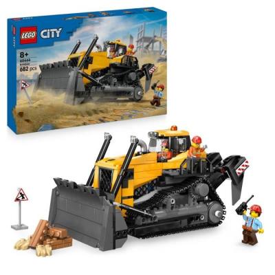 LEGO City 60466 Le Bulldozer Jaune - Construction ludique pour enfants de 8 ans
