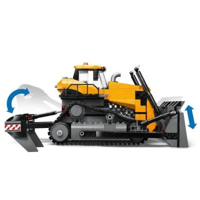 LEGO City 60466 Le Bulldozer Jaune - Construction ludique pour enfants de 8 ans