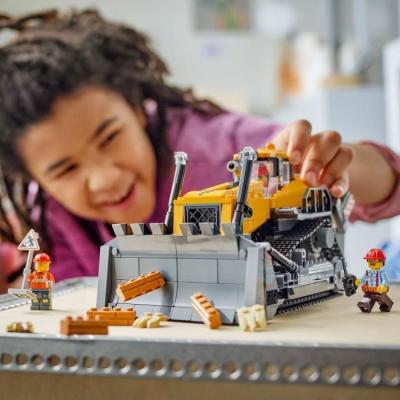 LEGO City 60466 Le Bulldozer Jaune - Construction ludique pour enfants de 8 ans